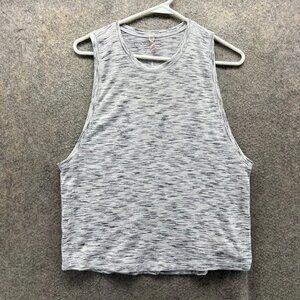 Lululemon Love Tank Top Women 8 Gray Heathered Sleeveless Soft Lightweight